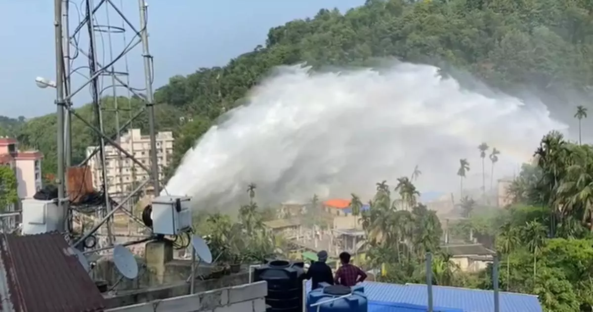 Guwahati: Water Pipe Damage During